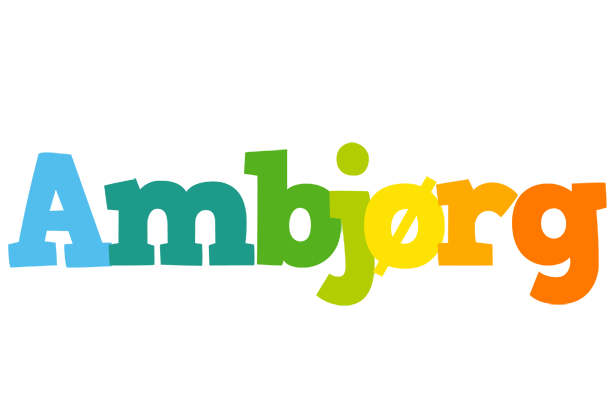 Ambjørg rainbows logo