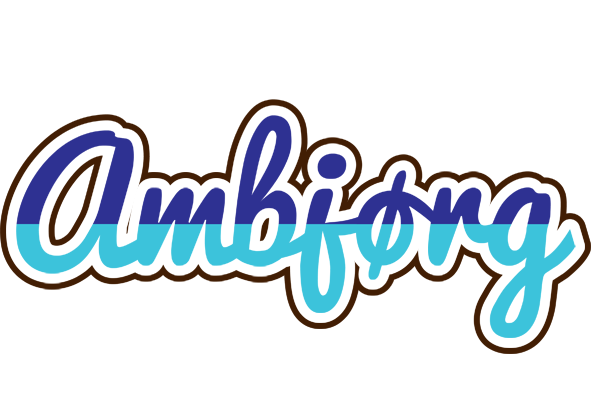 Ambjørg raining logo