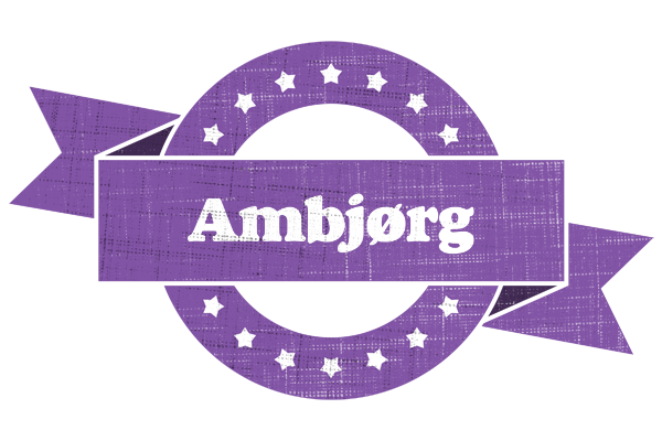 Ambjørg royal logo