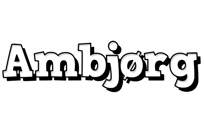 Ambjørg snowing logo