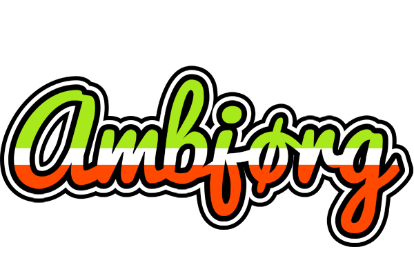Ambjørg superfun logo