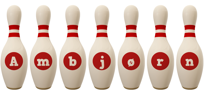 Ambjørn bowling-pin logo