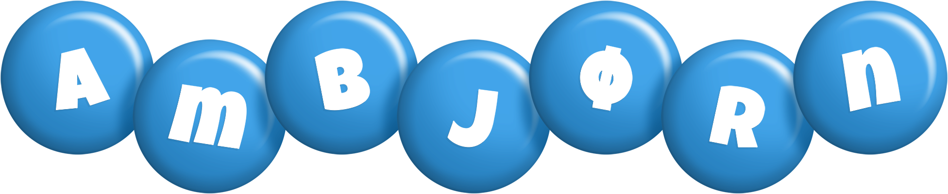Ambjørn candy-blue logo