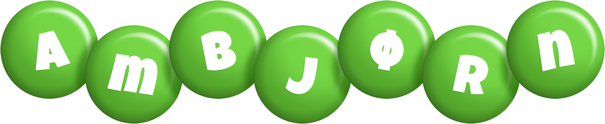 Ambjørn candy-green logo