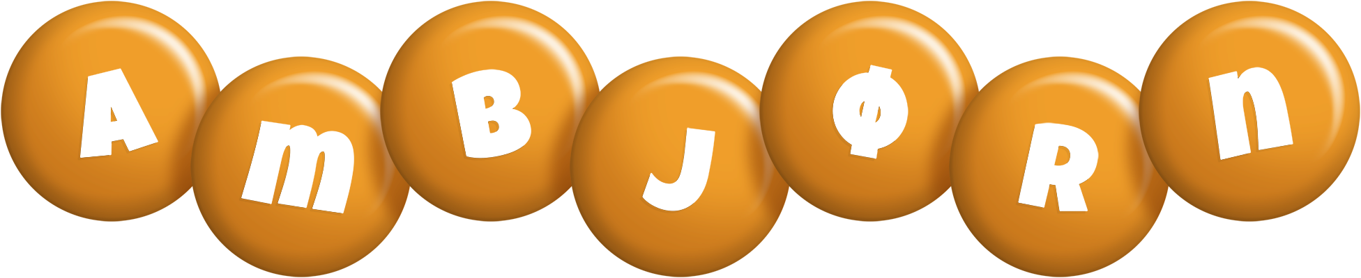 Ambjørn candy-orange logo