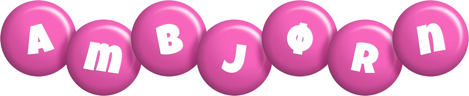 Ambjørn candy-pink logo