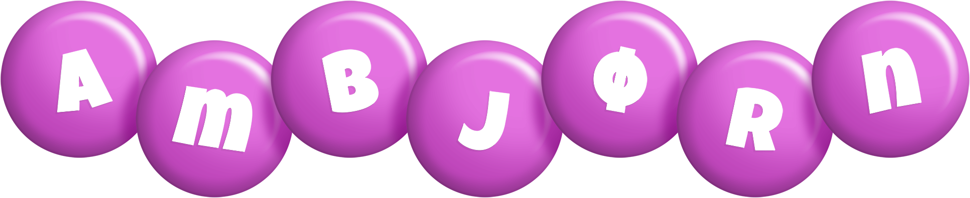 Ambjørn candy-purple logo