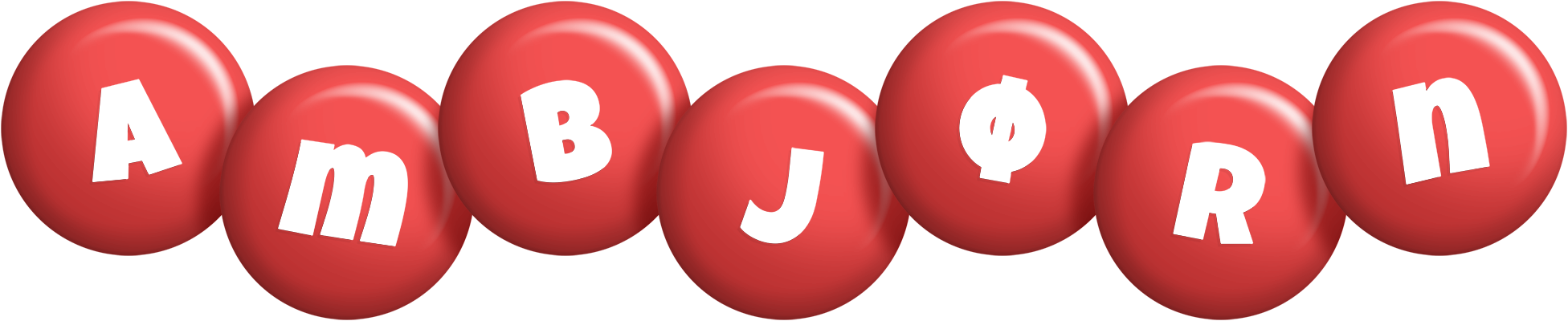 Ambjørn candy-red logo