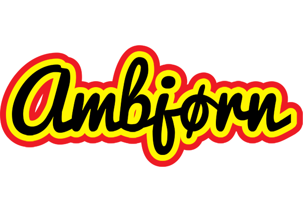 Ambjørn flaming logo