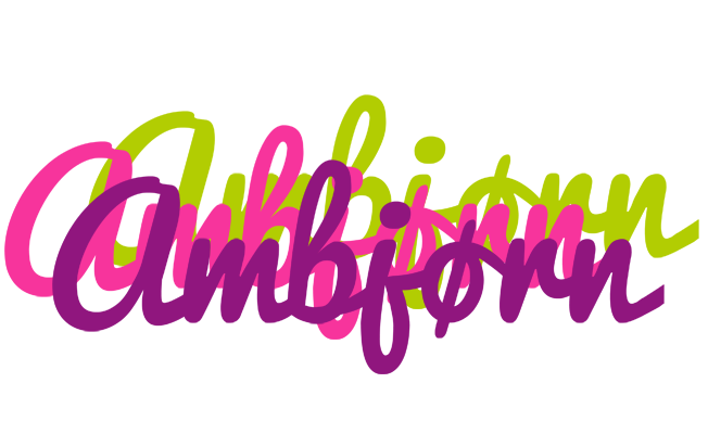 Ambjørn flowers logo