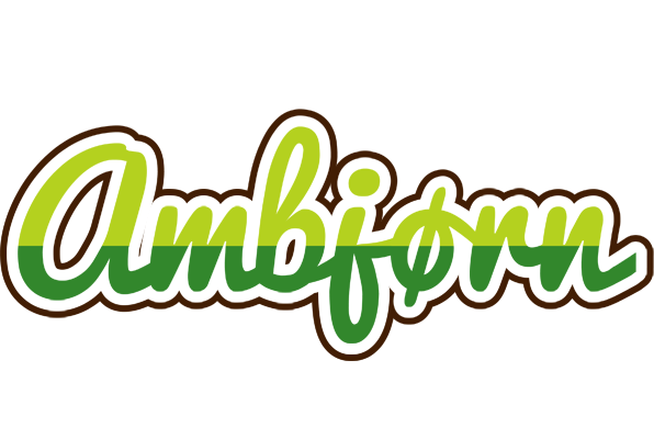 Ambjørn golfing logo