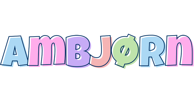 Ambjørn pastel logo