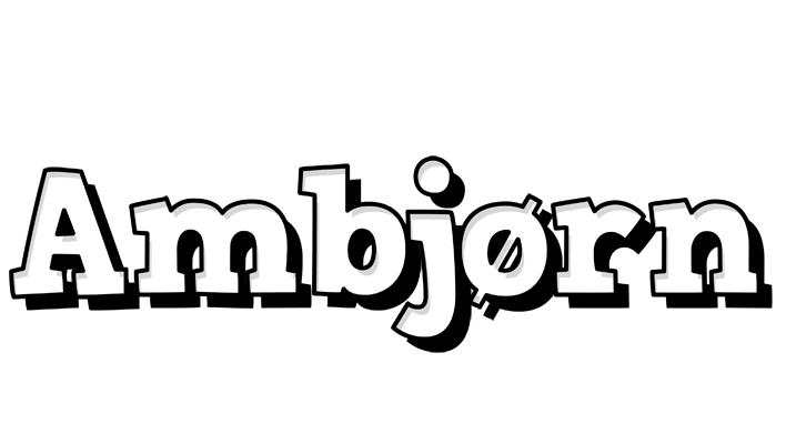Ambjørn snowing logo