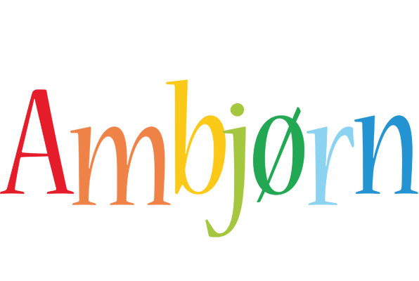Ambjørn birthday logo