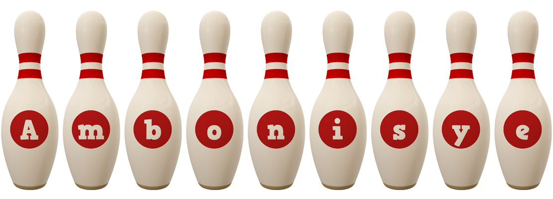 Ambonisye bowling-pin logo