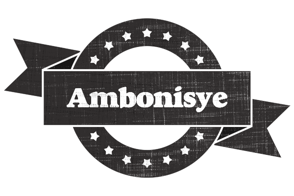 Ambonisye grunge logo