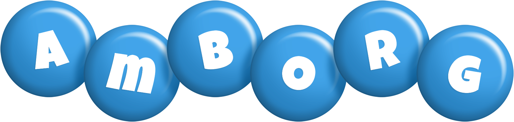 Amborg candy-blue logo