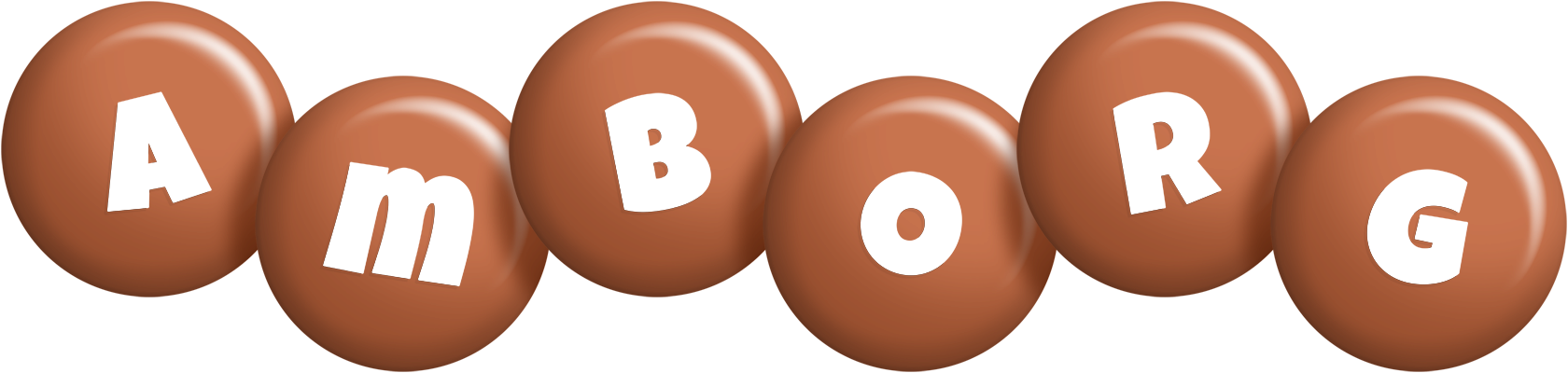 Amborg candy-brown logo
