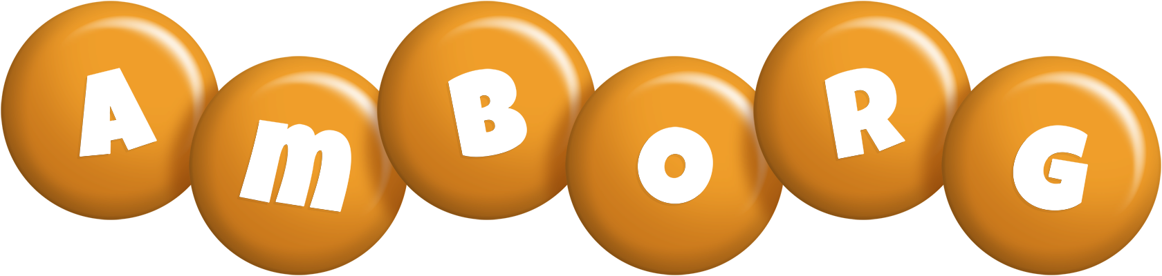 Amborg candy-orange logo
