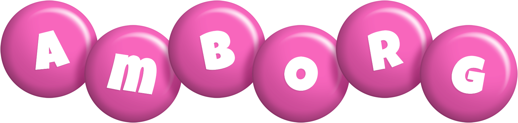 Amborg candy-pink logo