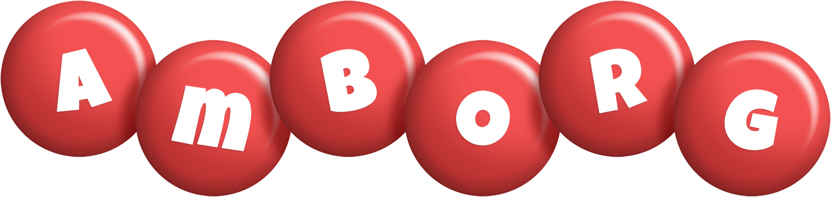 Amborg candy-red logo