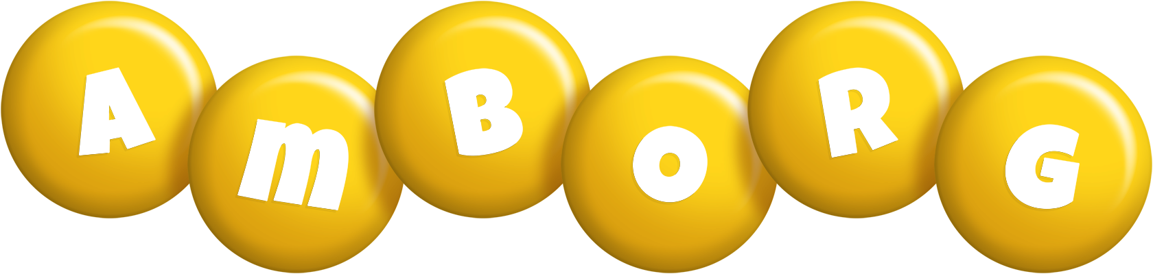 Amborg candy-yellow logo