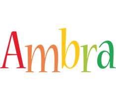 Ambra birthday logo