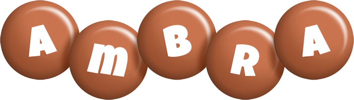 Ambra candy-brown logo