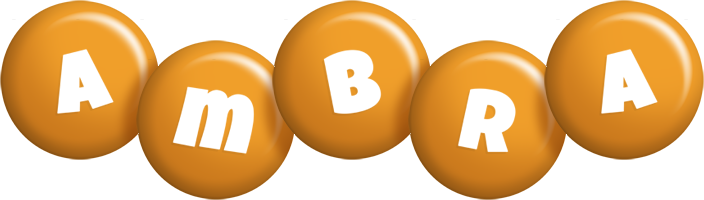 Ambra candy-orange logo