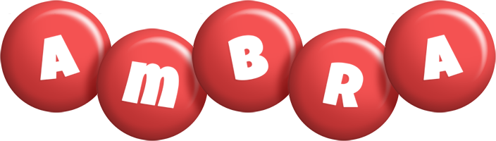 Ambra candy-red logo