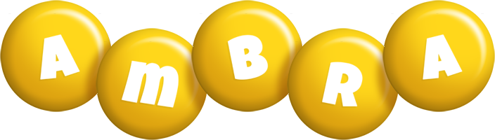 Ambra candy-yellow logo