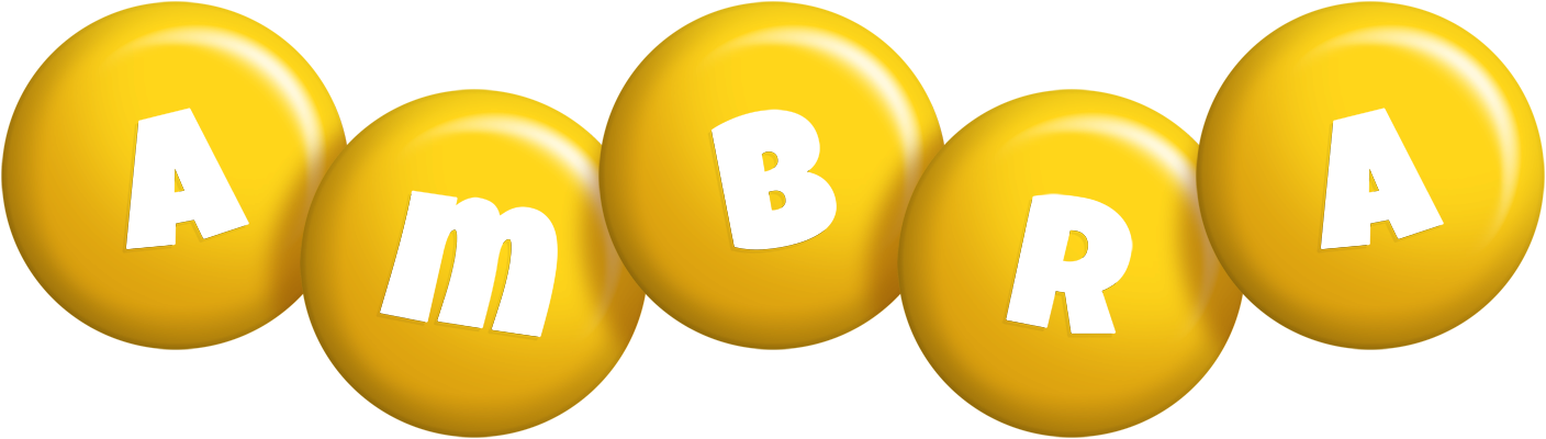 Ambra candy-yellow logo