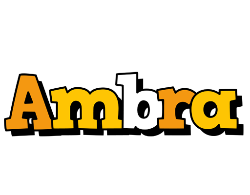 Ambra cartoon logo