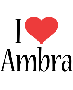 Ambra i-love logo