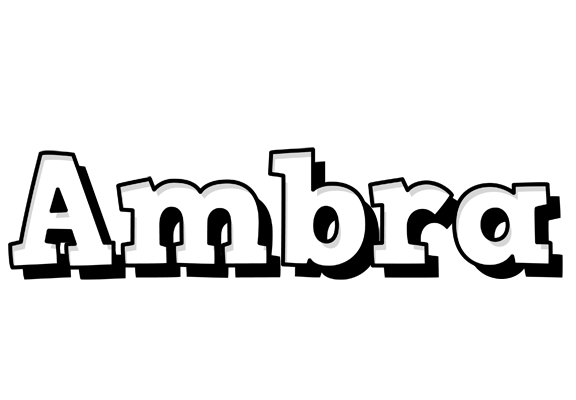 Ambra snowing logo