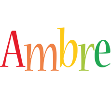 Ambre birthday logo