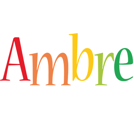 Ambre birthday logo