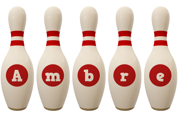Ambre bowling-pin logo