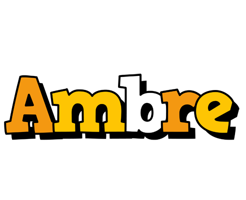 Ambre cartoon logo