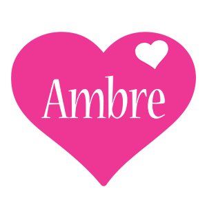 Ambre love-heart logo