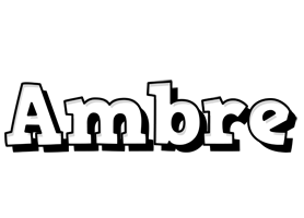 Ambre snowing logo