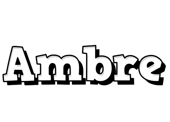 Ambre snowing logo