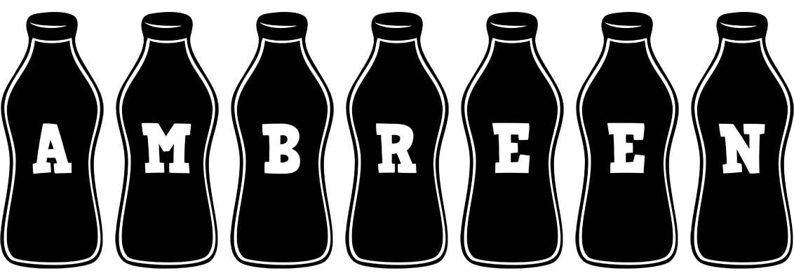 Ambreen bottle logo