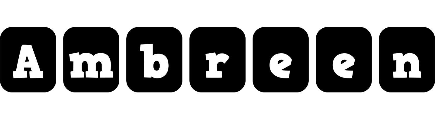 Ambreen box logo