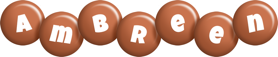 Ambreen candy-brown logo