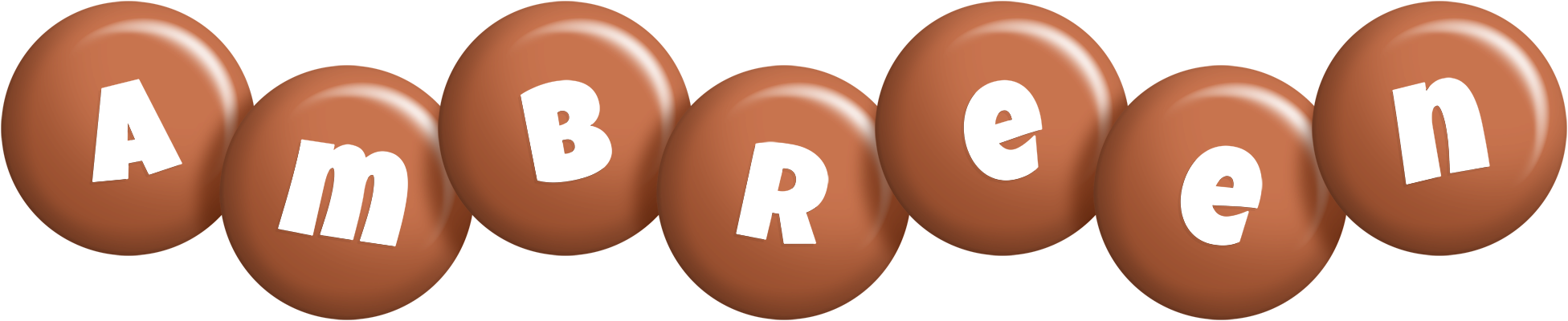 Ambreen candy-brown logo