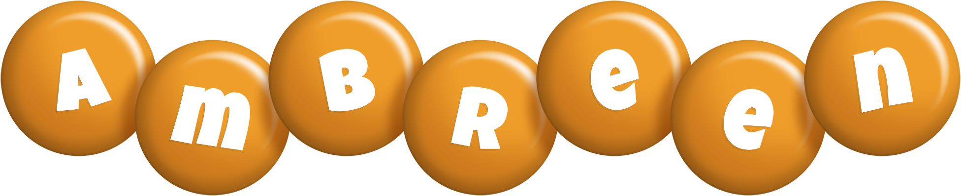 Ambreen candy-orange logo