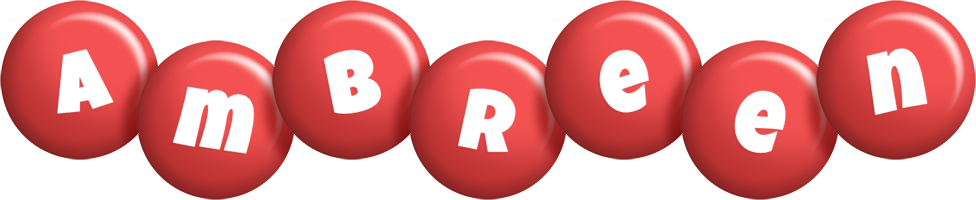 Ambreen candy-red logo