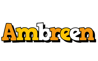 Ambreen cartoon logo