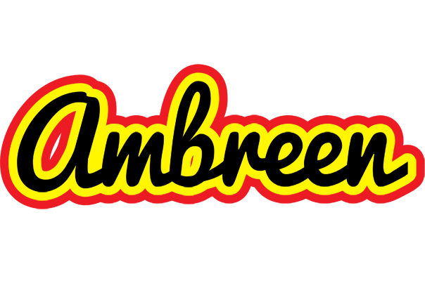 Ambreen flaming logo